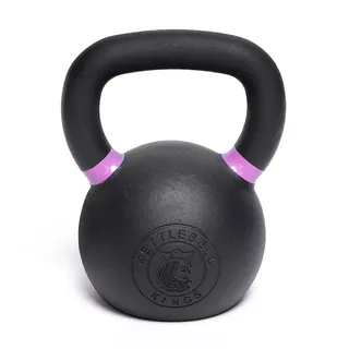 Kettlebell Kings Powder Coated Kettlebell Weights for Grip Strength, Rust Prevention, Longevity, 14kg - Yellow & Black