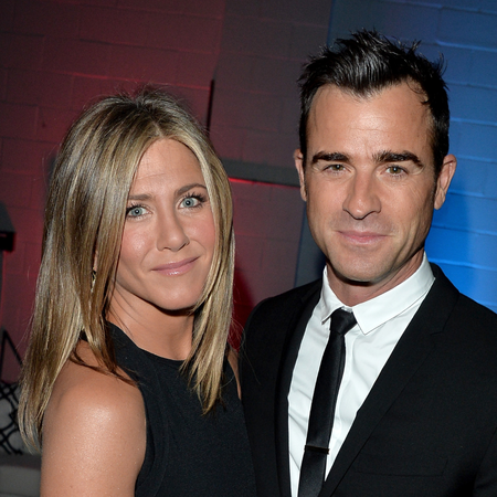 Actress/Executive Producer Jennifer Aniston (L) and actor Justin Theroux attend the "Cake" premiere during the 2014 Toronto International Film Festival at The Elgin on September 8, 2014 in Toronto, Canada.