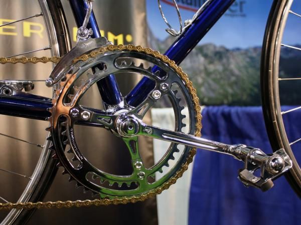 Interestingly enough, this wasn't the only three-arm Campagnolo crank on the floor at NAHBS.