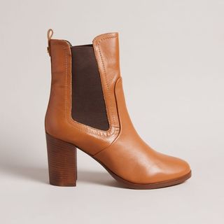 Ted Baker heeled chelsea boots in tan