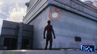 Scanning Spider-Man 2 Tech Crates through walls