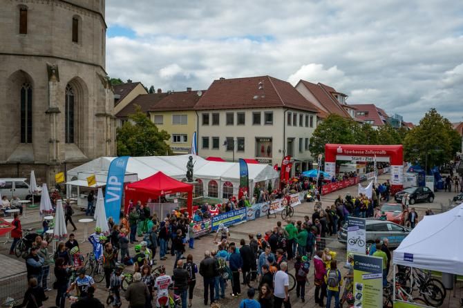 The finish area