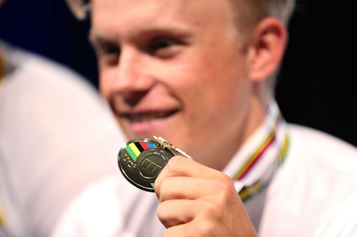 Mads W&uuml;rtz Schmidt (Denmark) with his U23 time trial gold medal