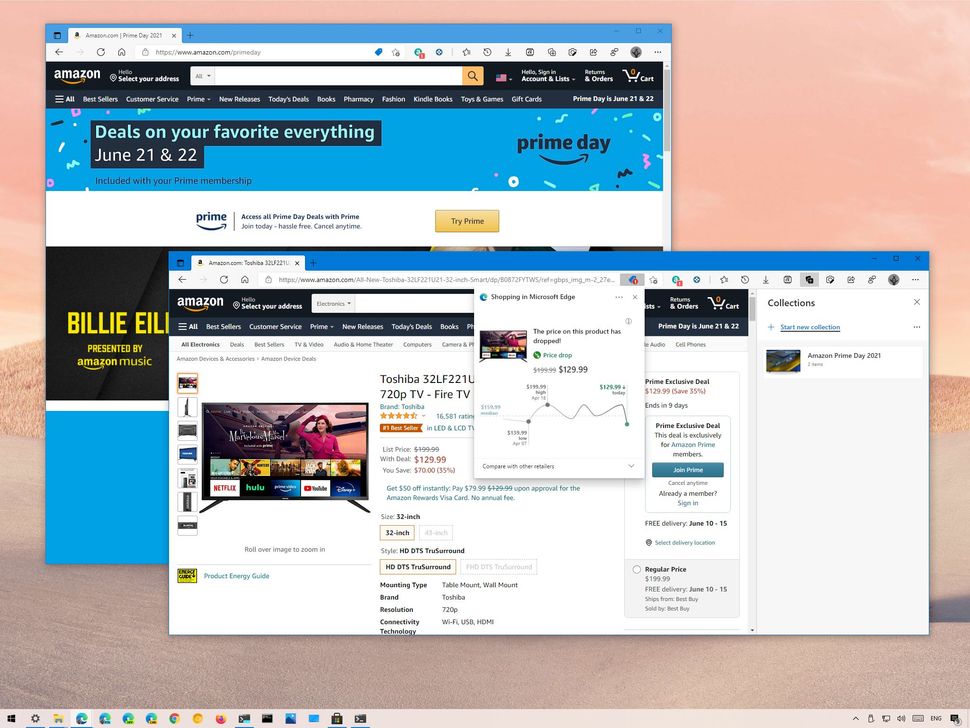 How to use Microsoft Edge to shop smarter on Amazon Prime Day Windows
