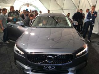 This Volvo V90 prototype uses Android to power its infotainment system.