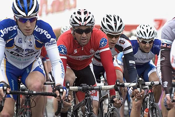 Tobias Boylan (red) of the Search2Retain team was in 36th place on the GC heading into stage twelve.