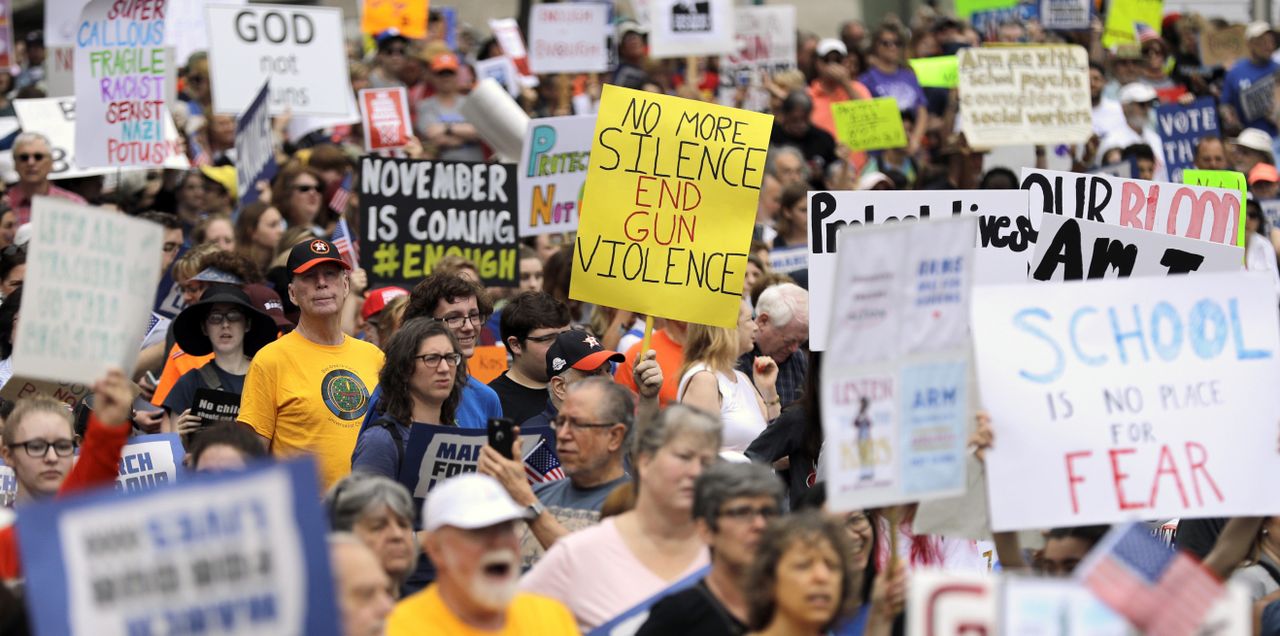 The March For Our Lives in Houston. 