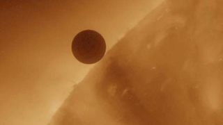The Solar Dynamics Observatory caught Venus at first contact with the Sun during the start of its transit.
