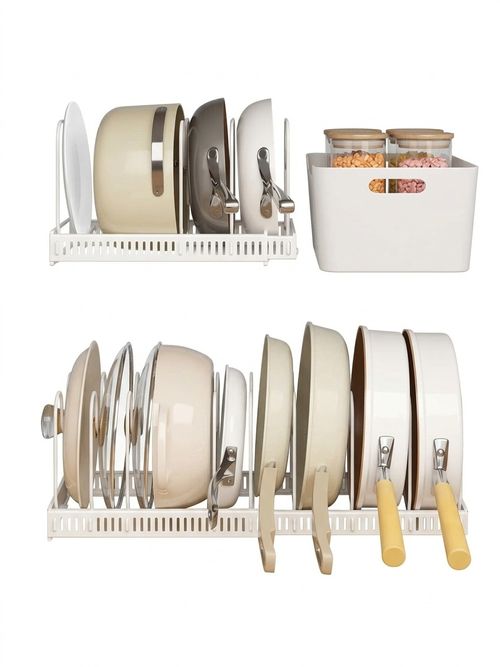 Mengcool Expandable Pans Organiser Rack