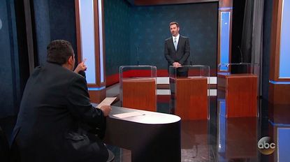 Jimmy Kimmel hosts his own VP debate
