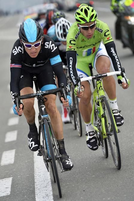 Geraint Thomas (Sky) and Peter Sagan (Cannondale)