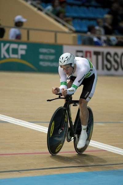 Glenn O'Shea (Australia) on his gold medal winning ride in the 4000m individual pursuit.