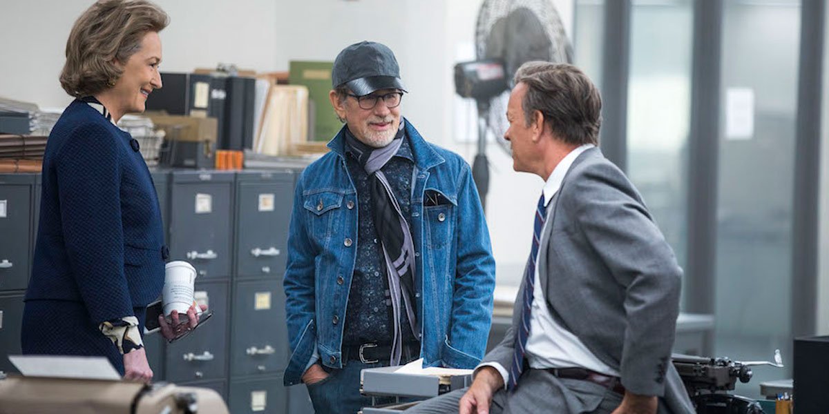 Steven Spielberg in Official The Post Image With Meryl Streep And Tom Hanks