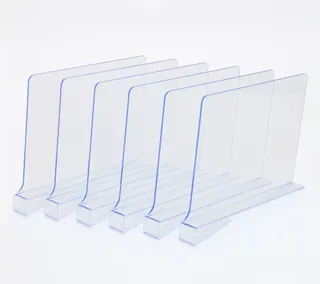 Cella Set of 6 Clear Shelf Dividers