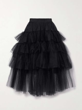 Tiered Tulle Maxi Skirt