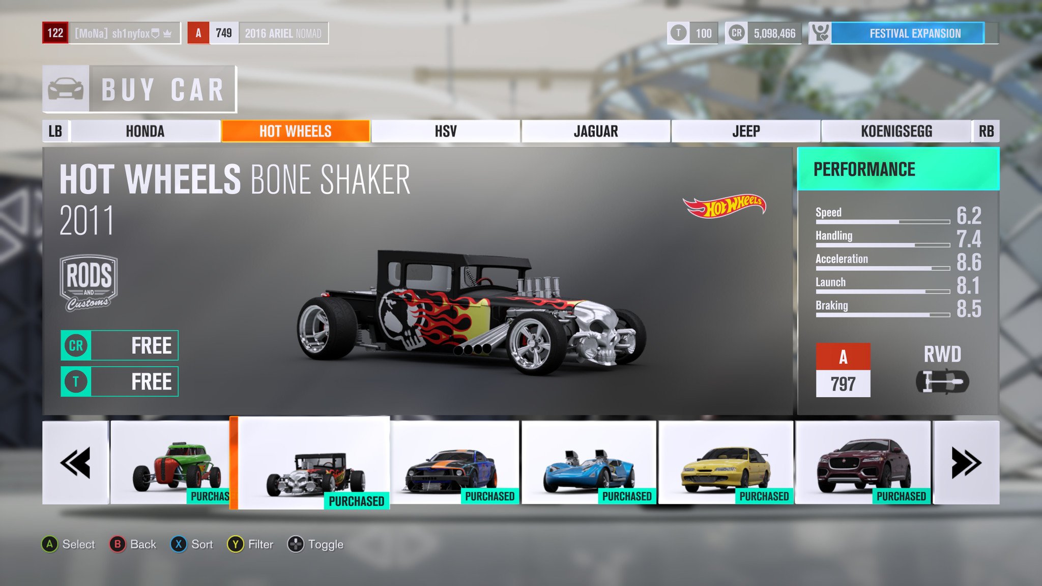 Forza horizon 3 store hot wheels cars