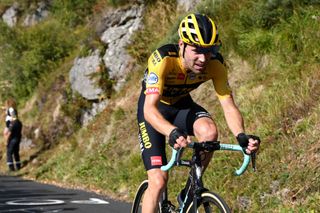 Tom Dumoulin (Jumbo-Visma) climbs during stage 13 of the 2020 Tour de France