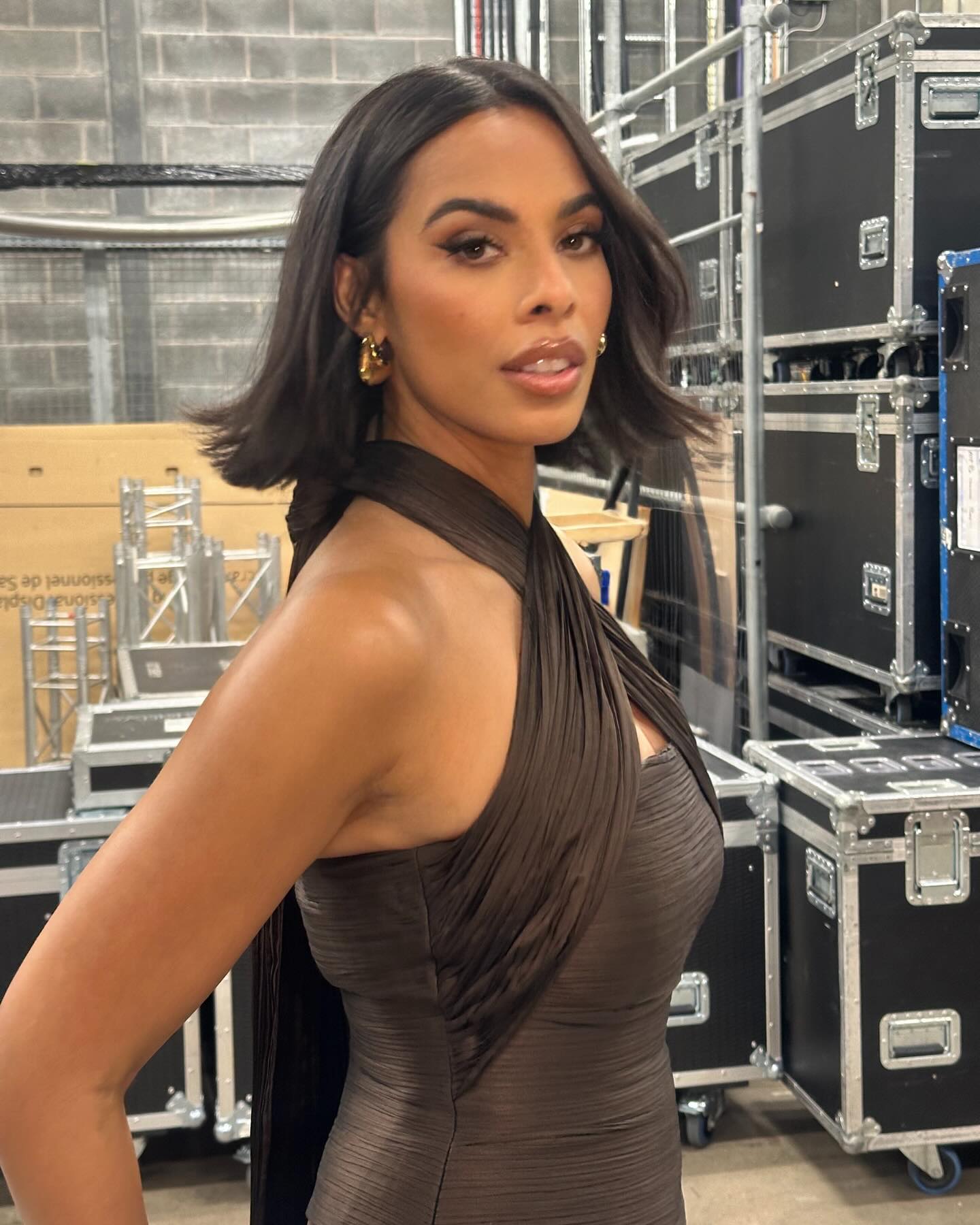 @rochellehumes with a soft bob haircut
