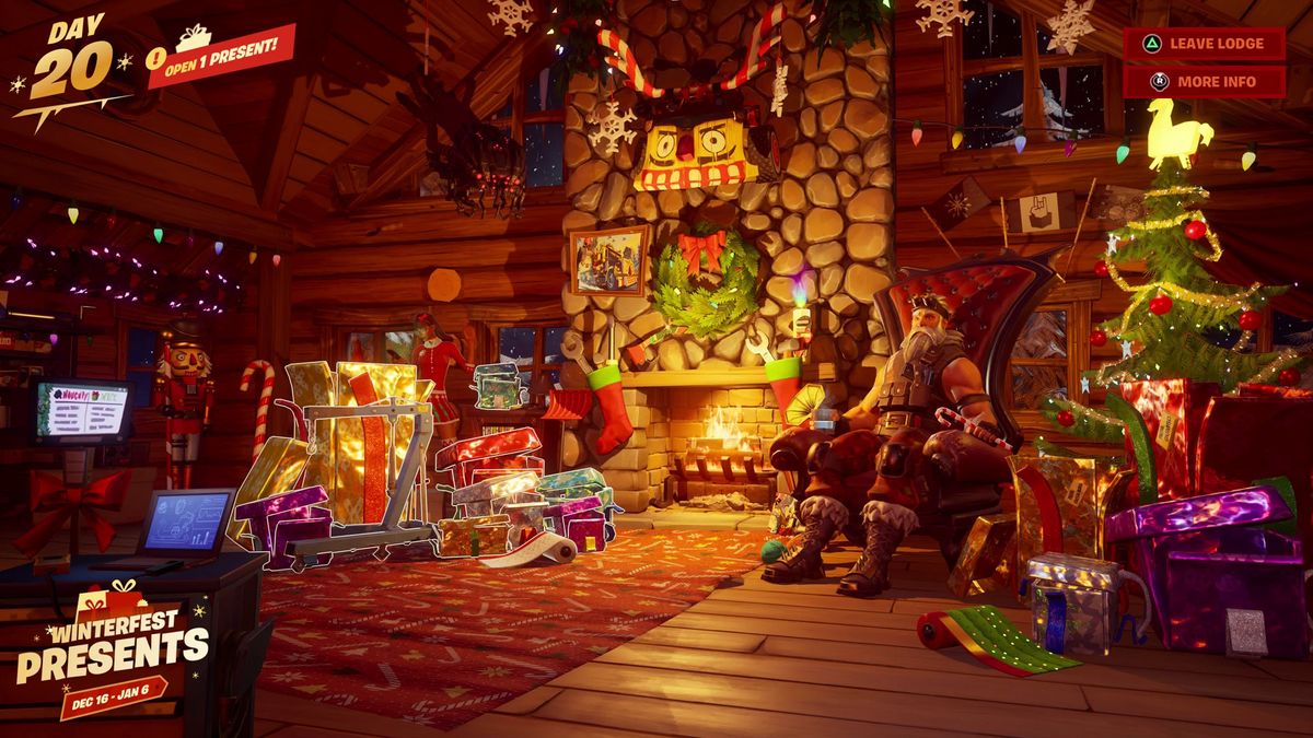 Where is the Fortnite lodge last present and how do you unlock it