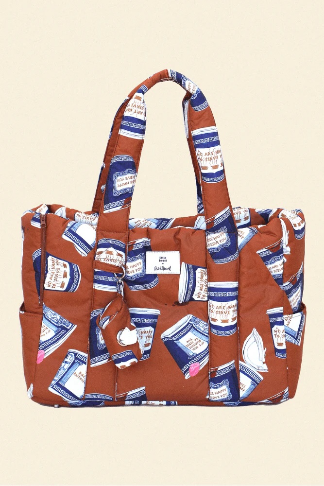 Little Beast x Rachel Antonoff puffer dog carrier