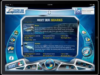 In addition to maps, the app is packed with information on the iconic sharks, including videos, photos and a game that allows users to play as a newborn great white shark trying to survive the dangers of young shark life.