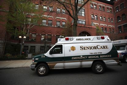 An ambulance in New York City.
