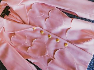 Vintage 1980s pink heart Escada jacket from Vintage Martini.