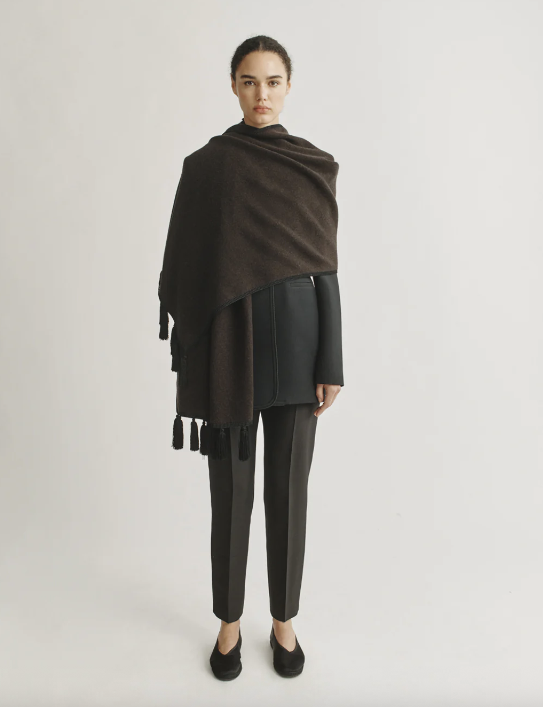 Attersee, The Tassel Scarf With Hand Crochet Edge Detail