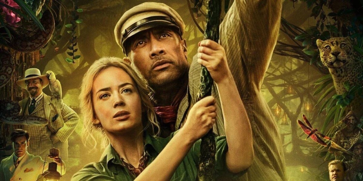 Dwayne Johnson and Emily Blunt in Jungle Cruise