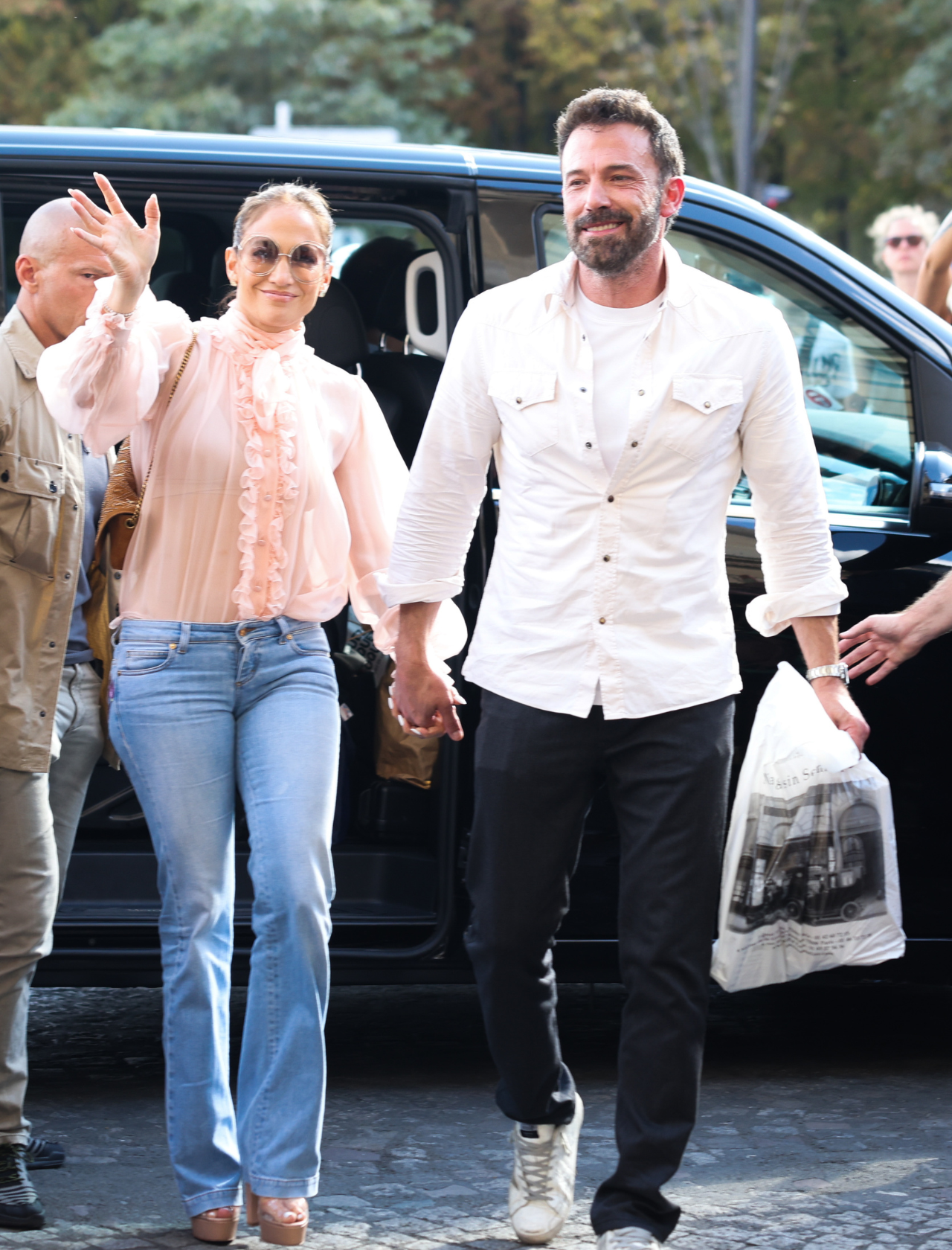Jennifer Lopez and Ben Affleck sighting in Paris France 2022