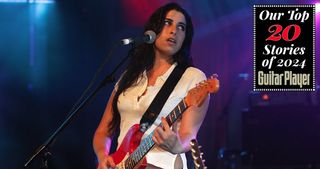 Amy Winehouse rehearses ahead of tomorrow's Wembley Arena performace of "The Miller Strat Pack" concert on September 23, 2004 at Black Island Studios in London. The event pays homage to the Fender Stratocaster at tomorrow's charity concert for Nordoff-Robbins Music Therapy, and celebrates 50 years of the iconic guitar. 