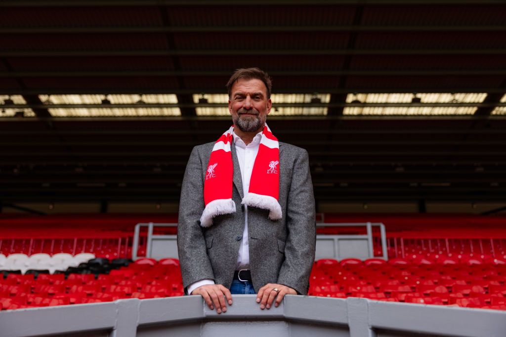 Jürgen Klopp at Anfield on May 14, 2024 in Liverpool, England. (Photo by Nikki Dyer - LFC/Liverpool FC via Getty Images)