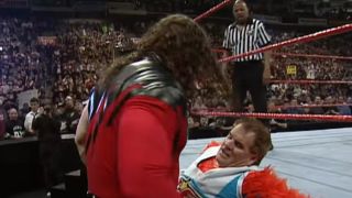 Pete Rose and Kane at WrestleMania XV