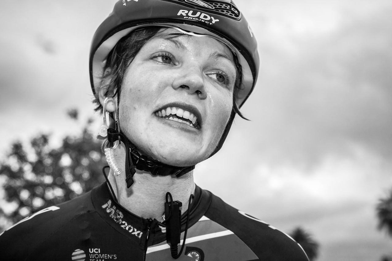 Claire Rose (DNA) happy after her win.\
