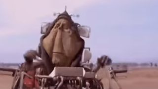 Ben Quadinaros on his podracer in Phantom Menace.