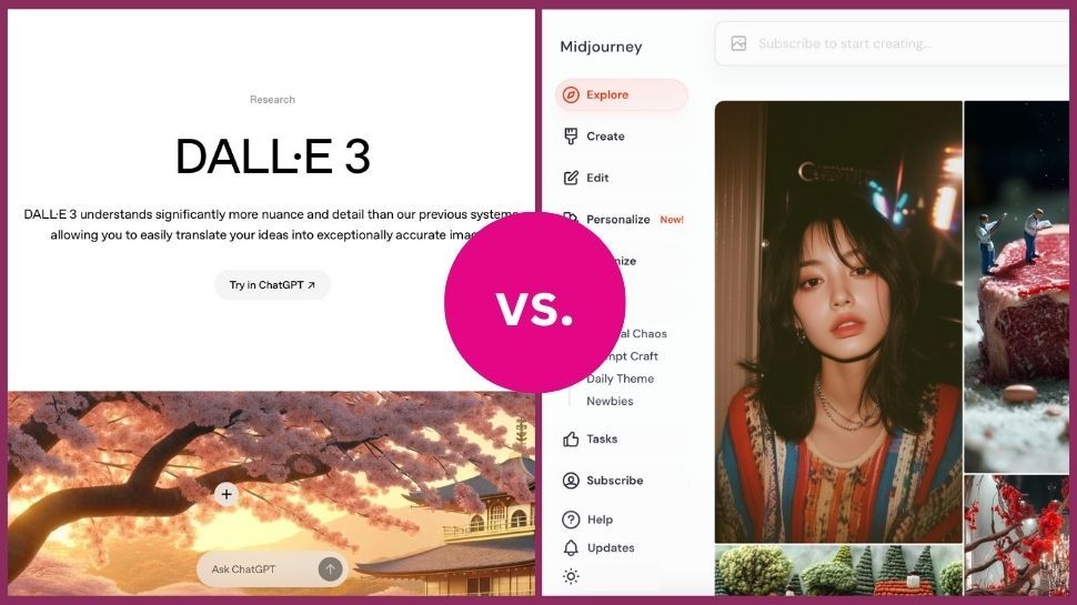 Dall-E vs. Midjourney