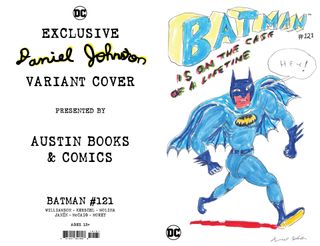 Daniel Johnston's Batman #121 Batman variant cover