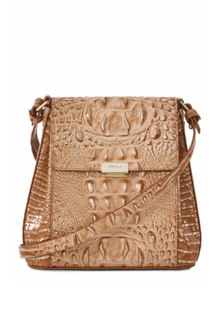 Brahmin Margo Croc Embossed Leather Crossbody Bag 