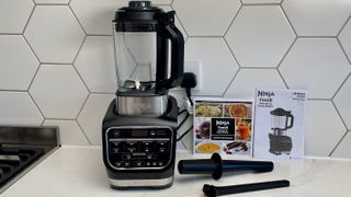 The Ninja Foodi Blender & Soup Maker HB150UK and all its accessories