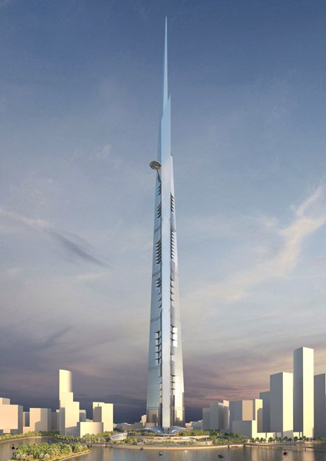 Architectural rendering of Kingdom Tower, a building designed by Adrian Smith and Gordon Gill that is set to become the world&#039;s tallest building in 2016. Credit: Adrian Smith + Gordon Gill Architecture