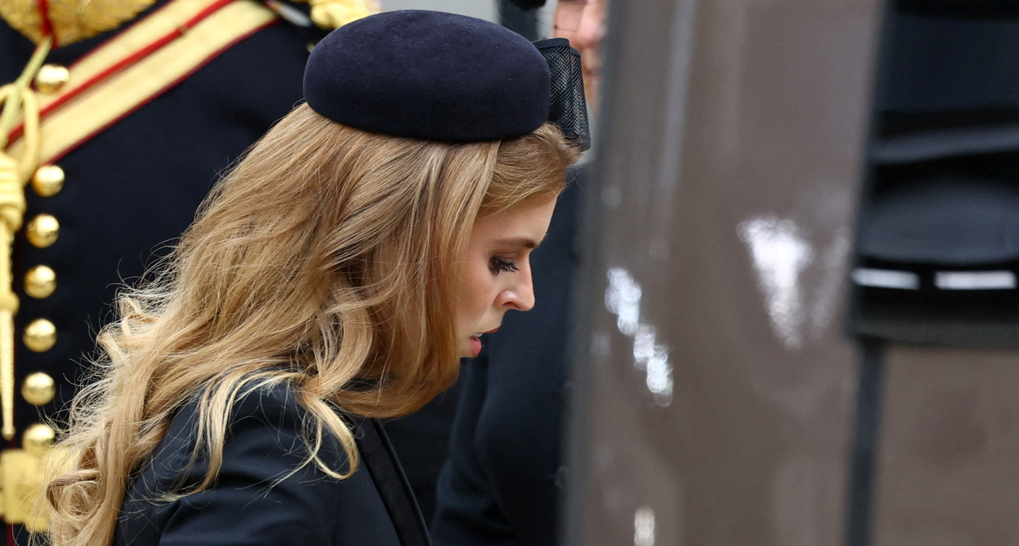 Princess Beatrice wearing black at Queen Elizabeth's funeral