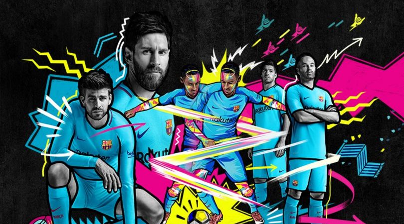 barcelona blue away kit