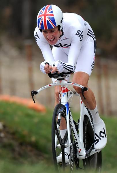Bradley Wiggins (Team Sky) put in a good effort, but fell 20 seconds shy of the stage win