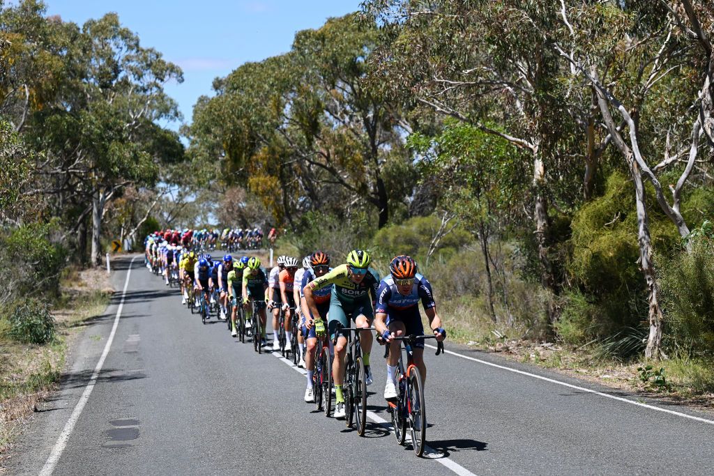 Jayco AlUla&rsquo;s Michael Hepburn did a lot of the pacemaking at the front of the field