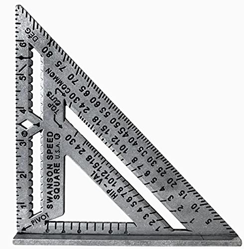 Swanson Tool Co S0100 Pro Carpenters Construction Aluminium Speed Square