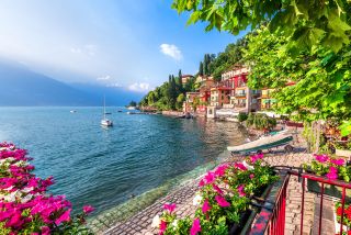 Varenna, Lake Como - Holidays in Italy view of the most beautiful lake in Italy, Lago di Como.