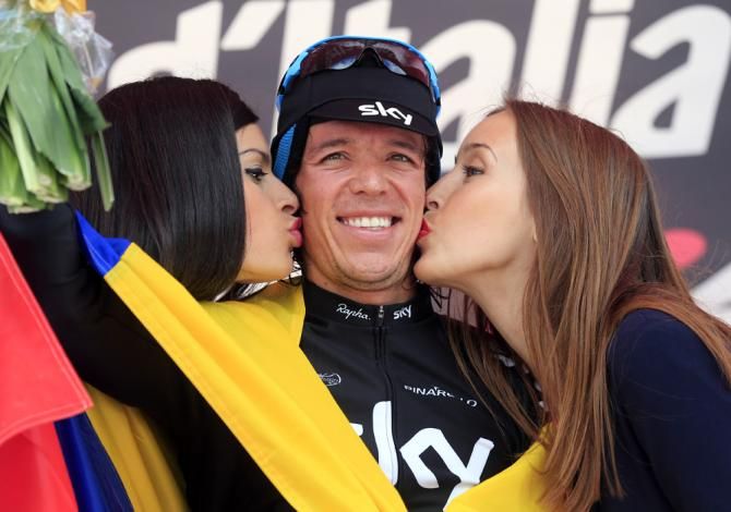 Rigoberto Uran (Sky) won stage 10 of the Giro d'Italia