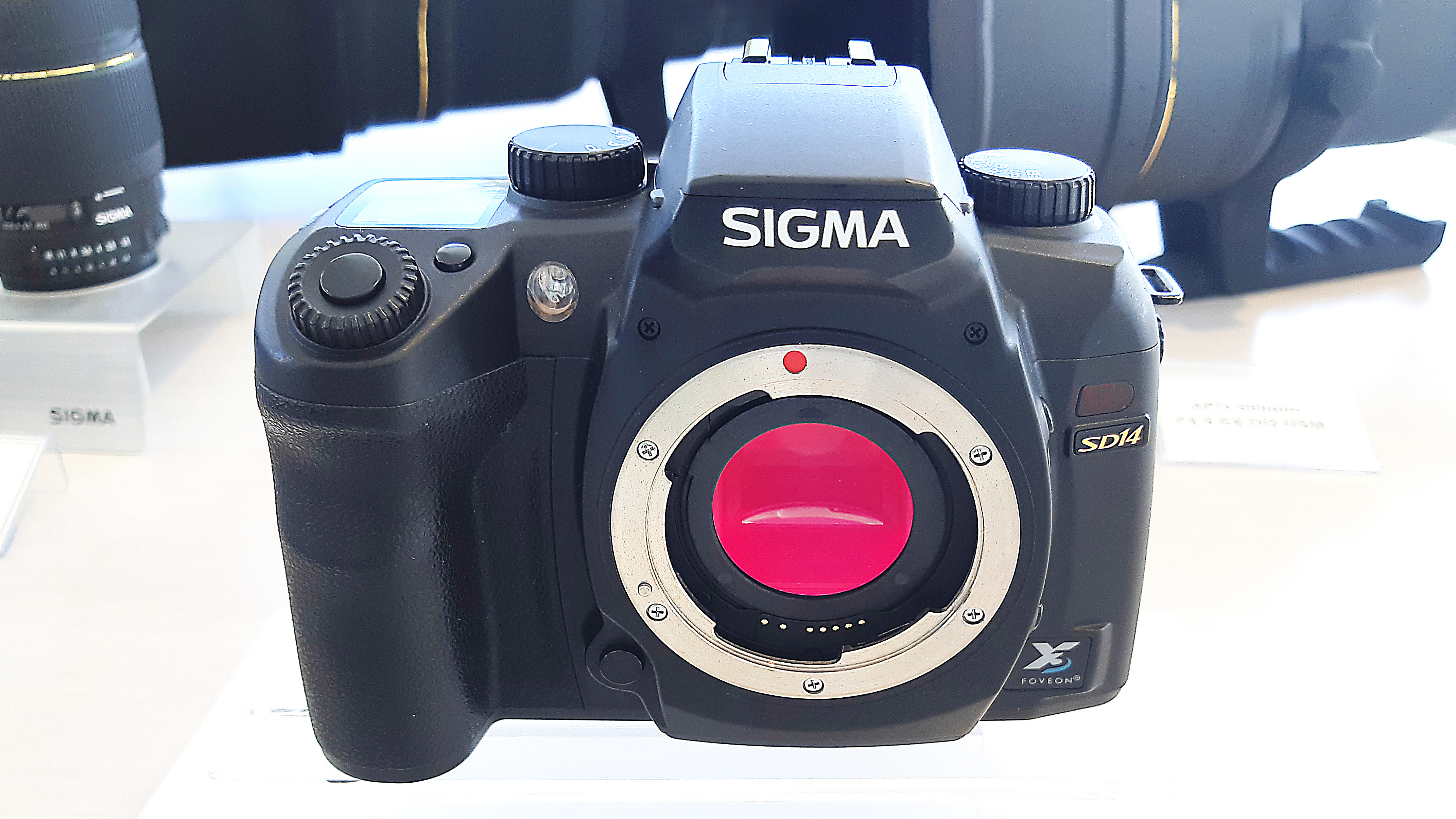 Sigma SD14 (2007). Replacement for the SD9 with updated Foveon sensor giving 14.15 megapixels (i.e. 3x4.69) effective resolution and introducing JPEG capture as well as X3F RAWs.