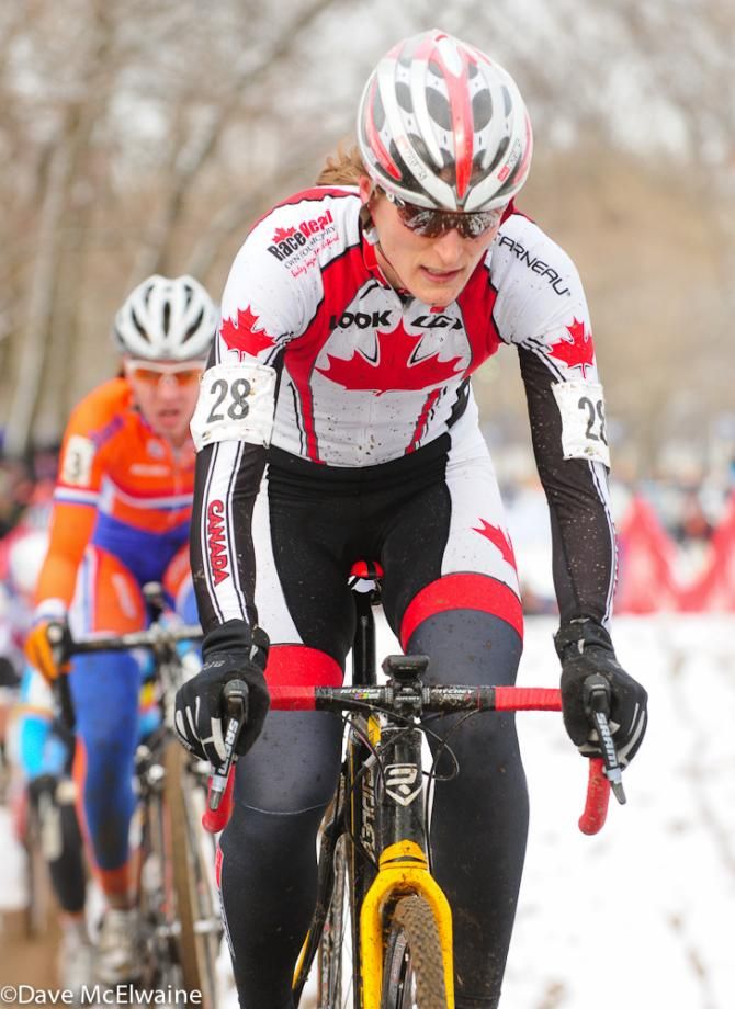 Mical Dyck (CAN) seemed to be having a good race