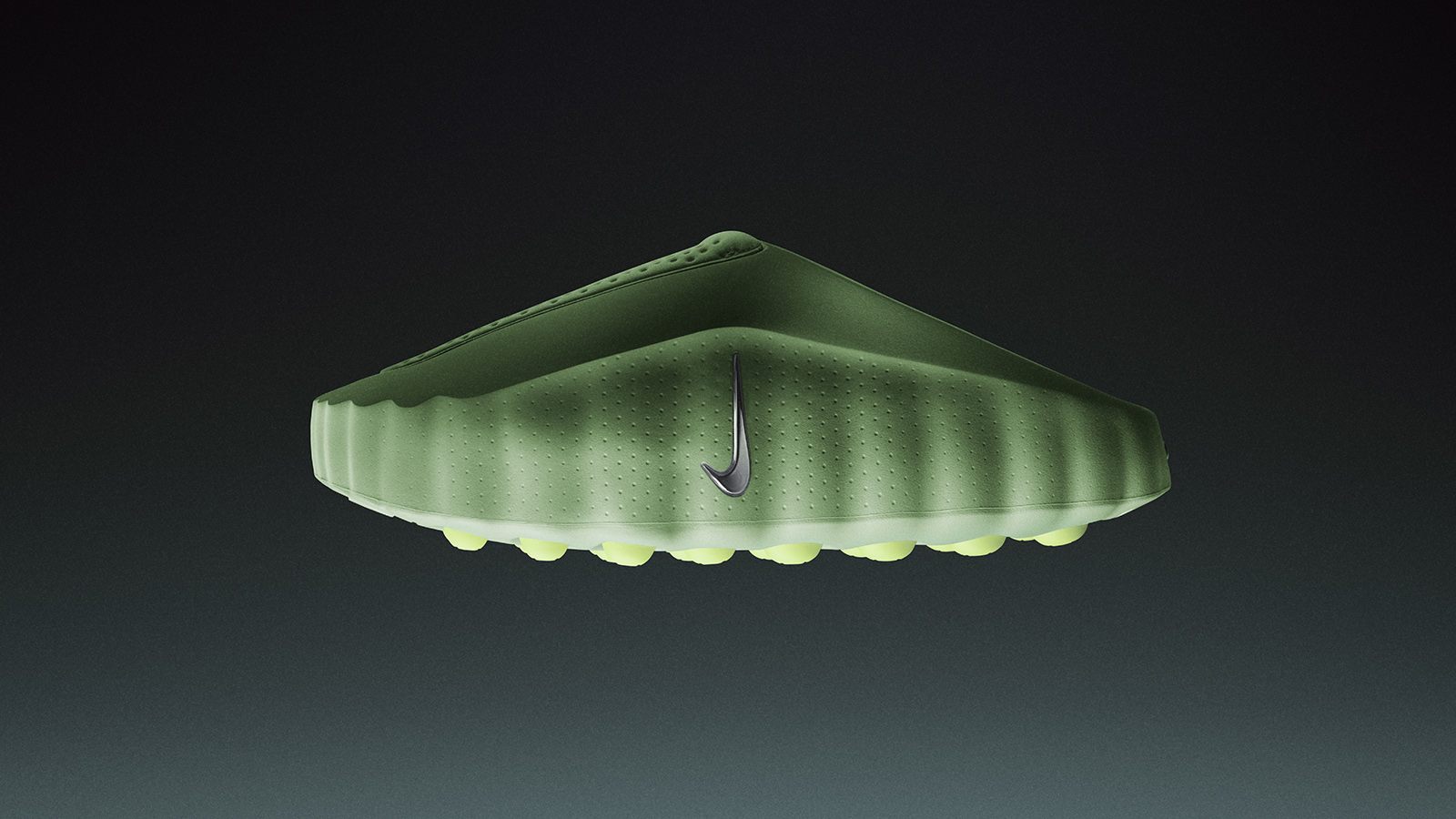 Nike Mind 001 slider in Cool Cucumber colour